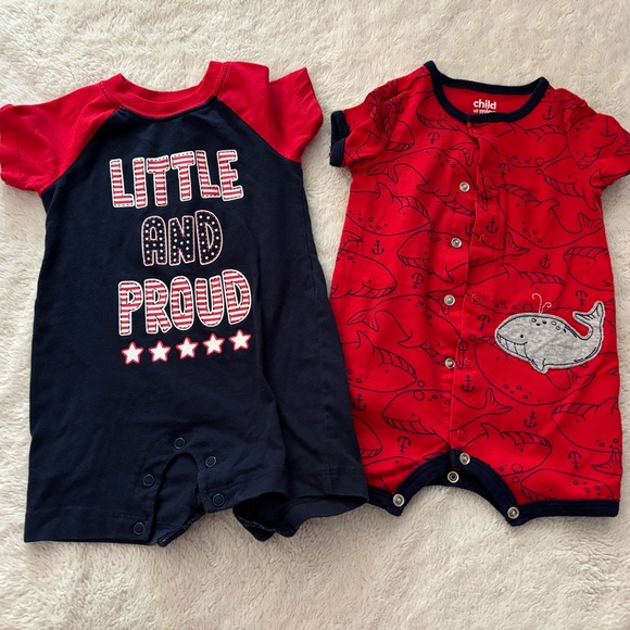 8 Assorted Baby Rompers Set - Picture 4 of 8